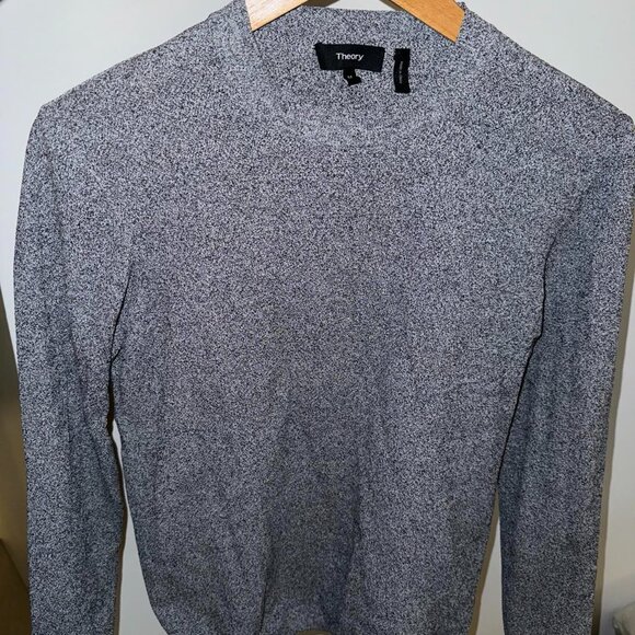 Theory Men's Nylon Marbled Sweater in Grey - M (Slim Fit) - 75% OFF (MSRP $320) - Picture 1 of 4